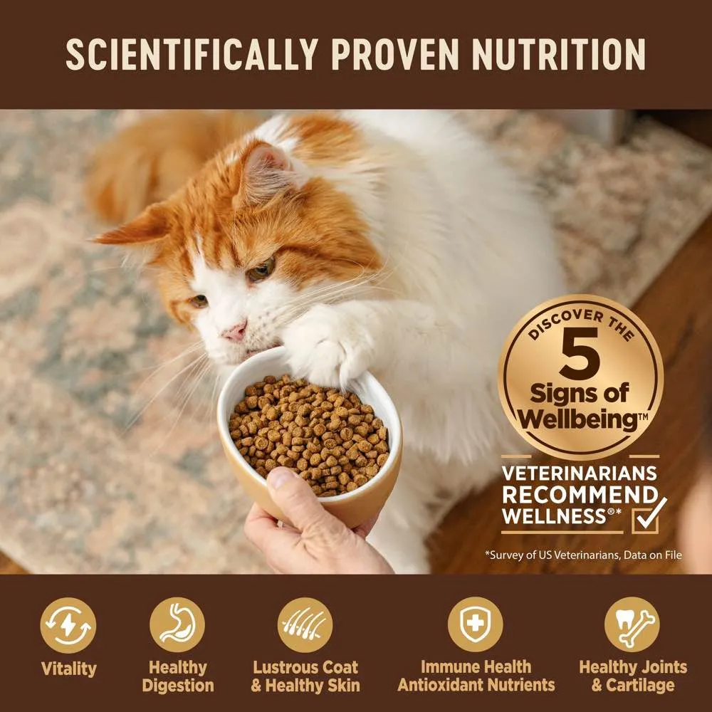 20% OFF:  Wellness CORE  Indoor Chicken, Turkey & Chicken Meal Indoor Formula Dry Cat Food