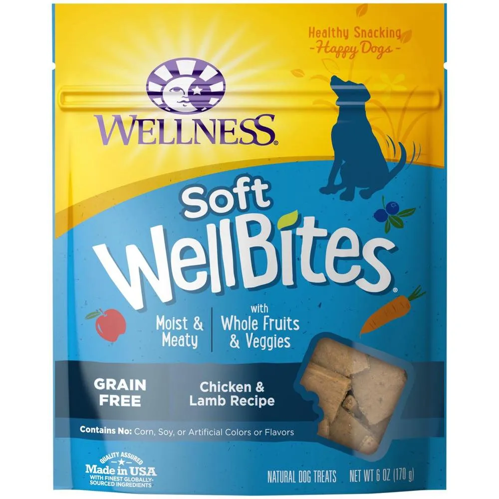 20% OFF: Wellness Rewarding Life (WellBites) Chicken & Lamb Recipe Grain Free Dog Treats 6oz