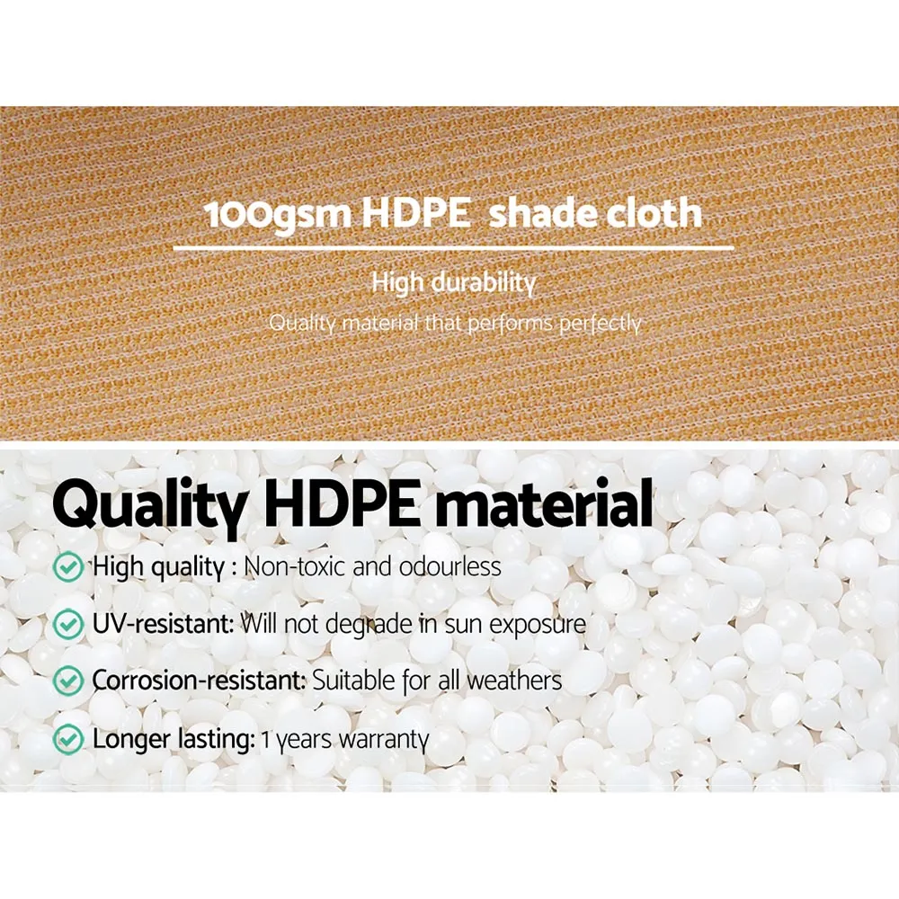 50% Shade Cloth | 1.83x50m | Shadecloth | Sail | Heavy Duty | Beige