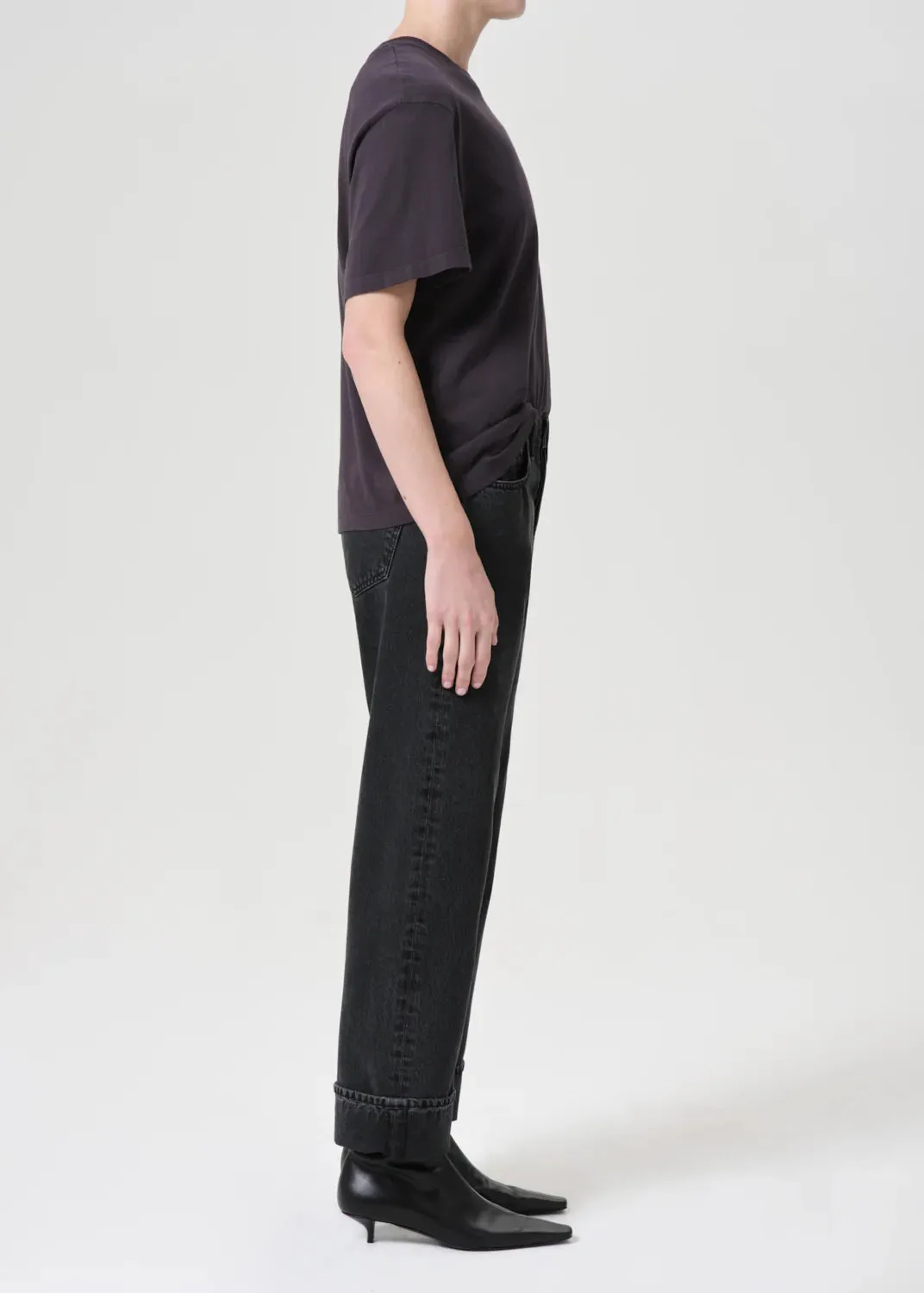 AGOLDE FRAN JEANS BLACK TEA