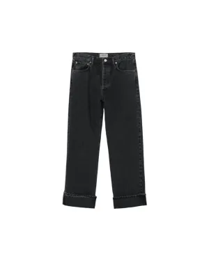 AGOLDE FRAN JEANS BLACK TEA