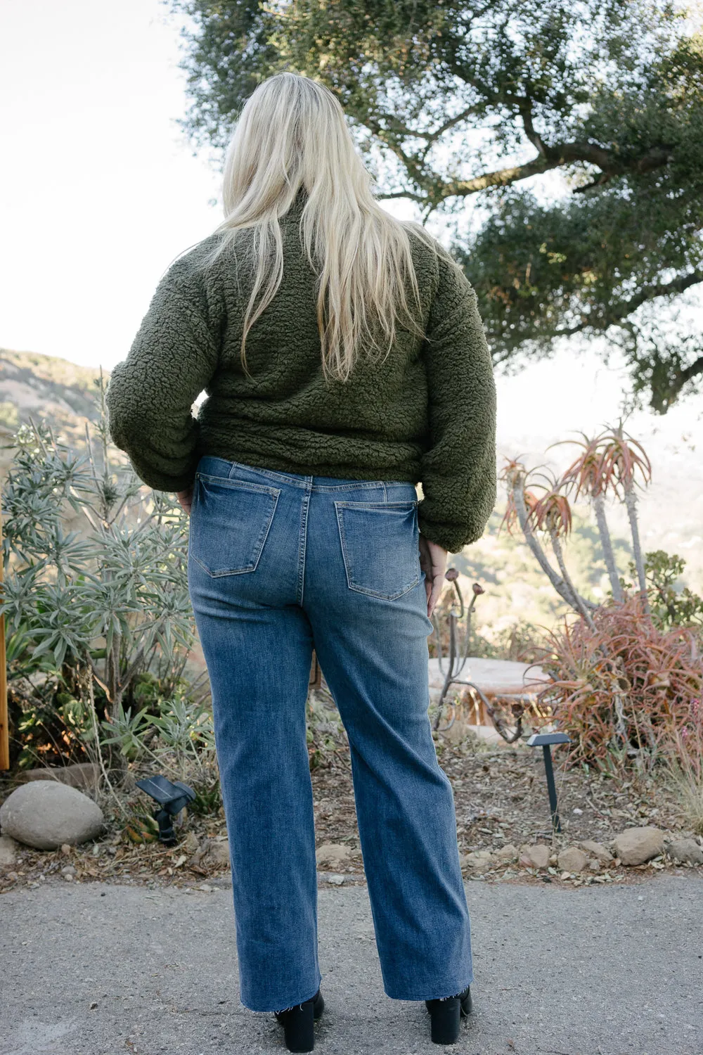 Alyson Mid Rise Tummy Control Vintage Straight Jeans - PLUS