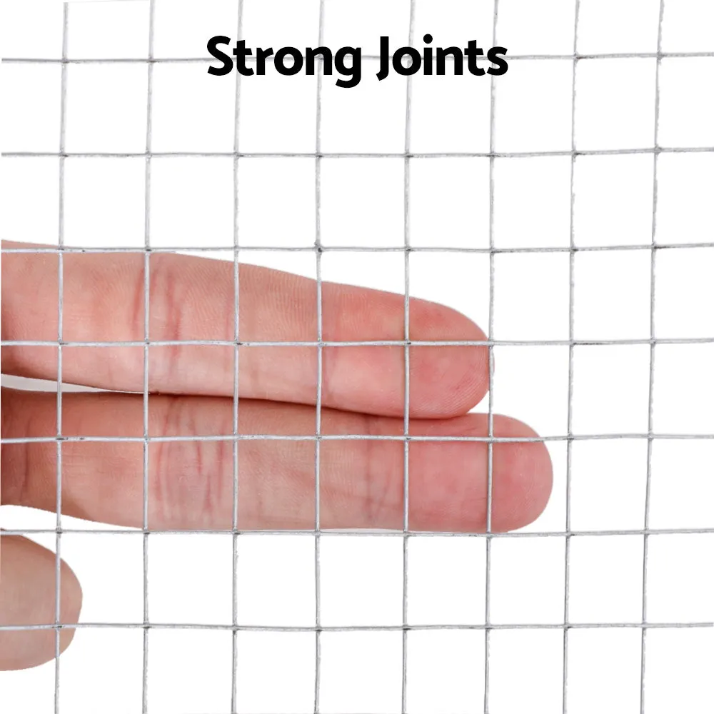 Anti-Rust Wire Mesh Roll for Fencing, Caging - 15m x 1.2m, i.Pet