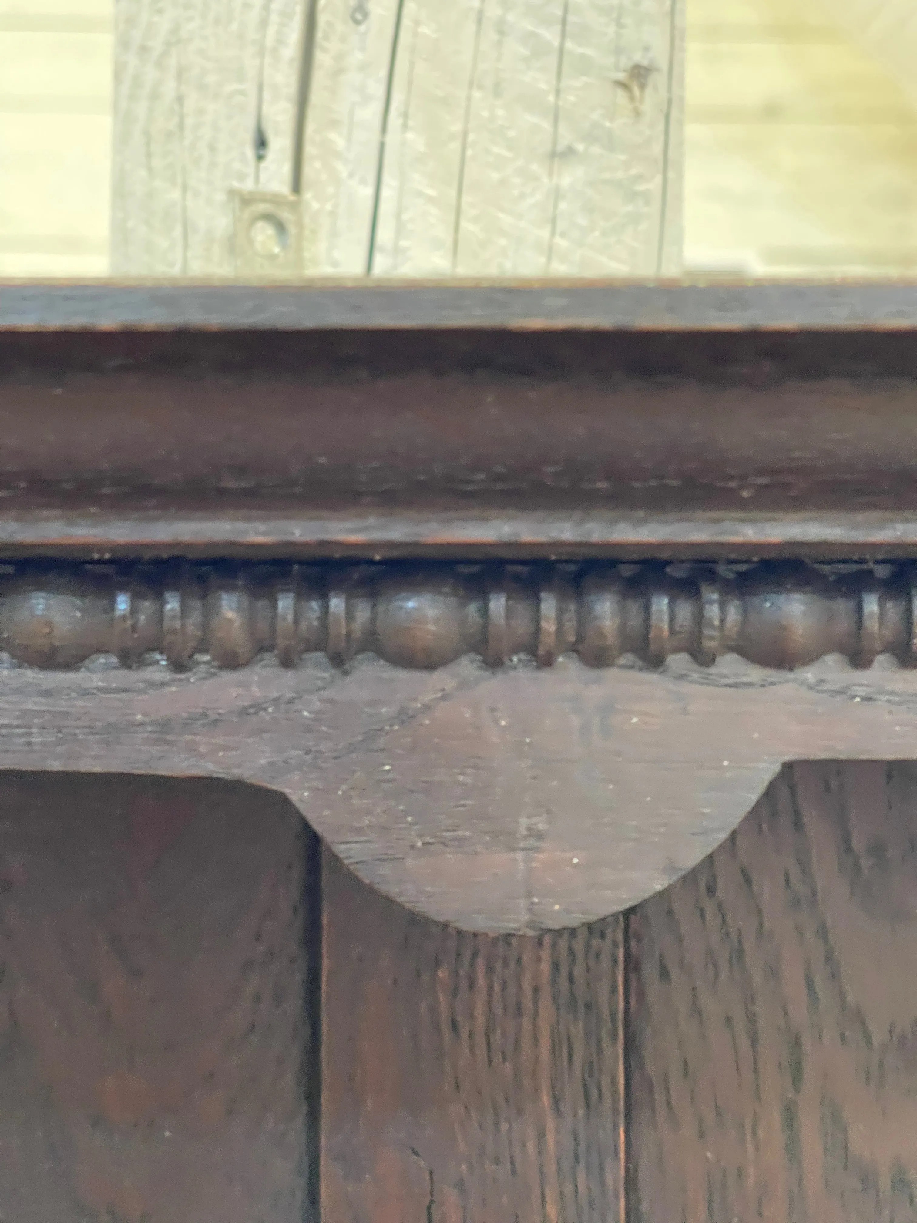 Antique English Oak Welsh Plate Sideboard Barley Twist Petite C. 1920s