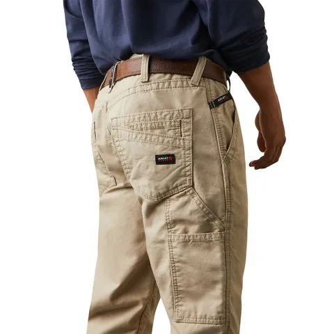 Ariat Men's FR M4 Relaxed Workhorse Khaki Boot Cut Pant