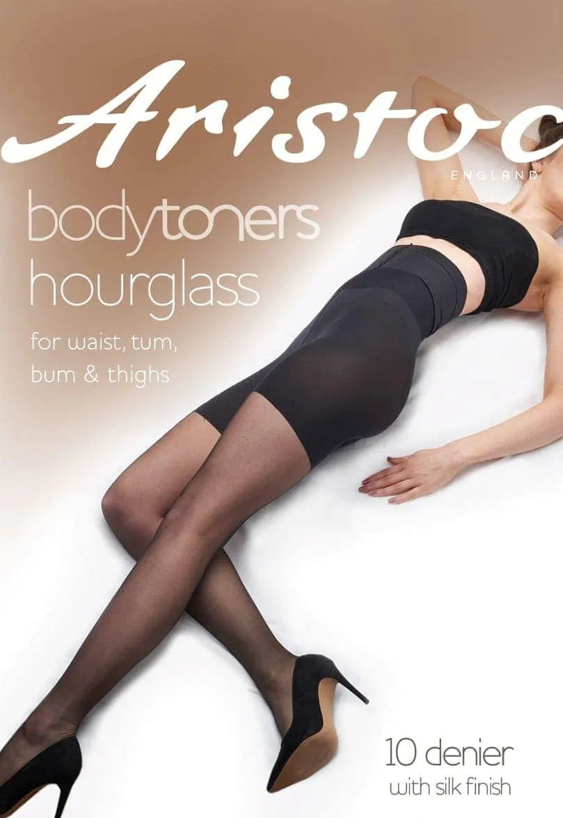 Aristoc 10 Denier Hourglass Toner Tights in Nude or Black