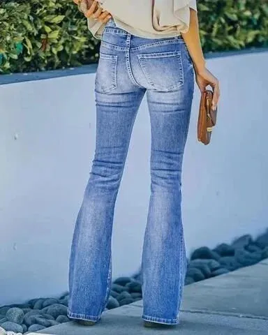 Aveline™ - High-Waisted Vintage Jeans