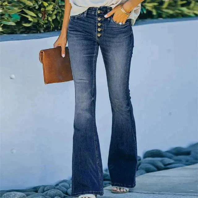 Aveline™ - High-Waisted Vintage Jeans