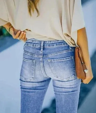 Aveline™ - High-Waisted Vintage Jeans