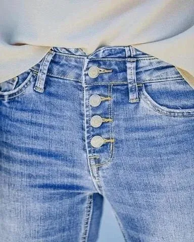 Aveline™ - High-Waisted Vintage Jeans