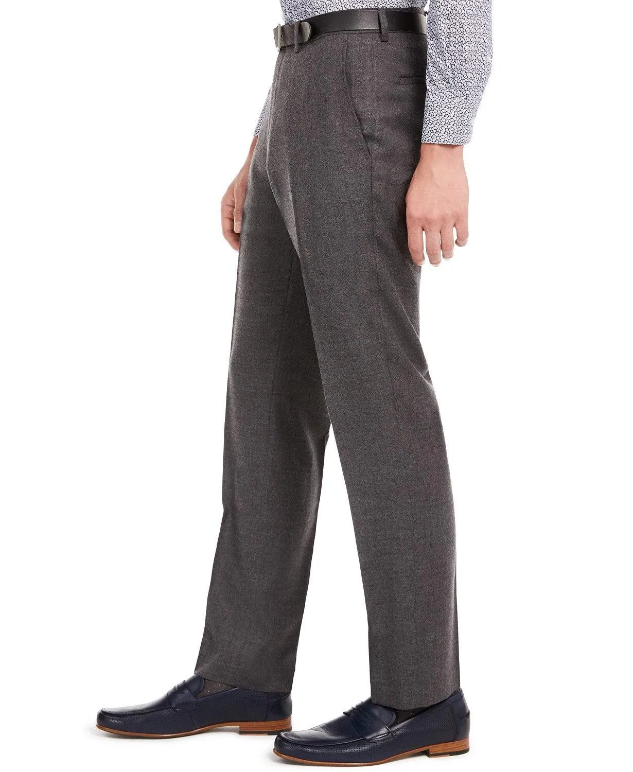 Bar Iii Mens Slim fit Dress Pants 32 / 30 Grey Solid