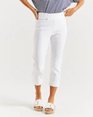 Betty Basic Crop Bengaline Pant BB5016 - White