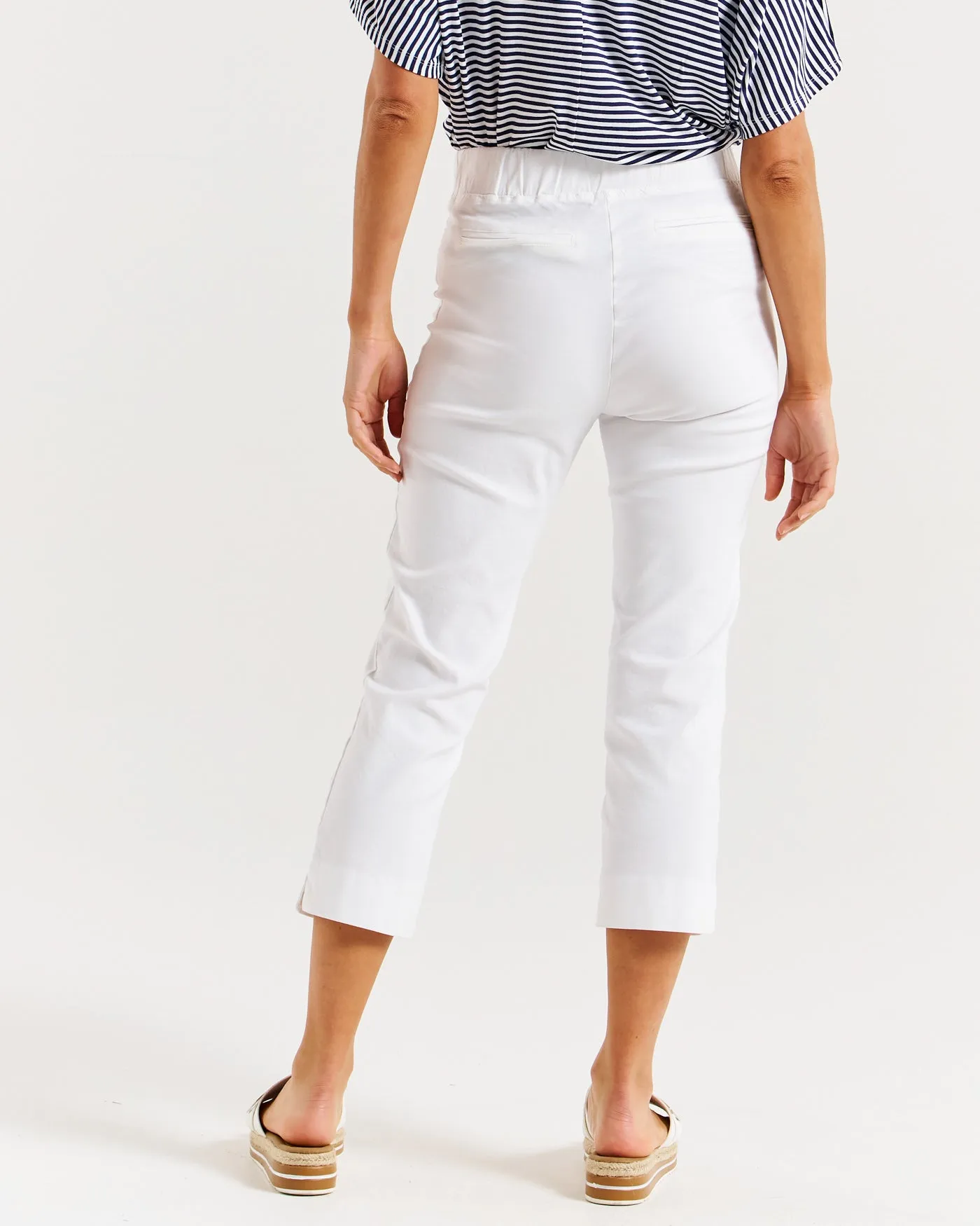 Betty Basic Crop Bengaline Pant BB5016 - White