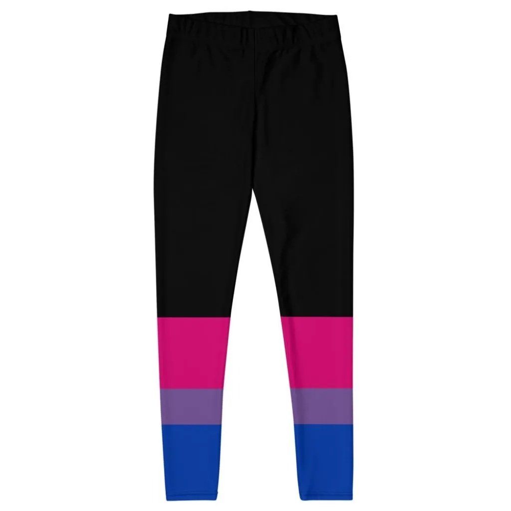 Black Bisexual Flag Leggings