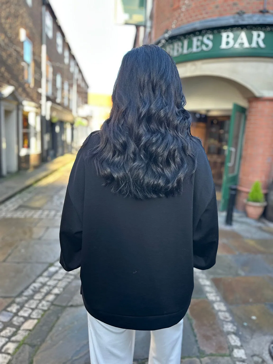 Black Soft Comfort Sweatshirt Esme