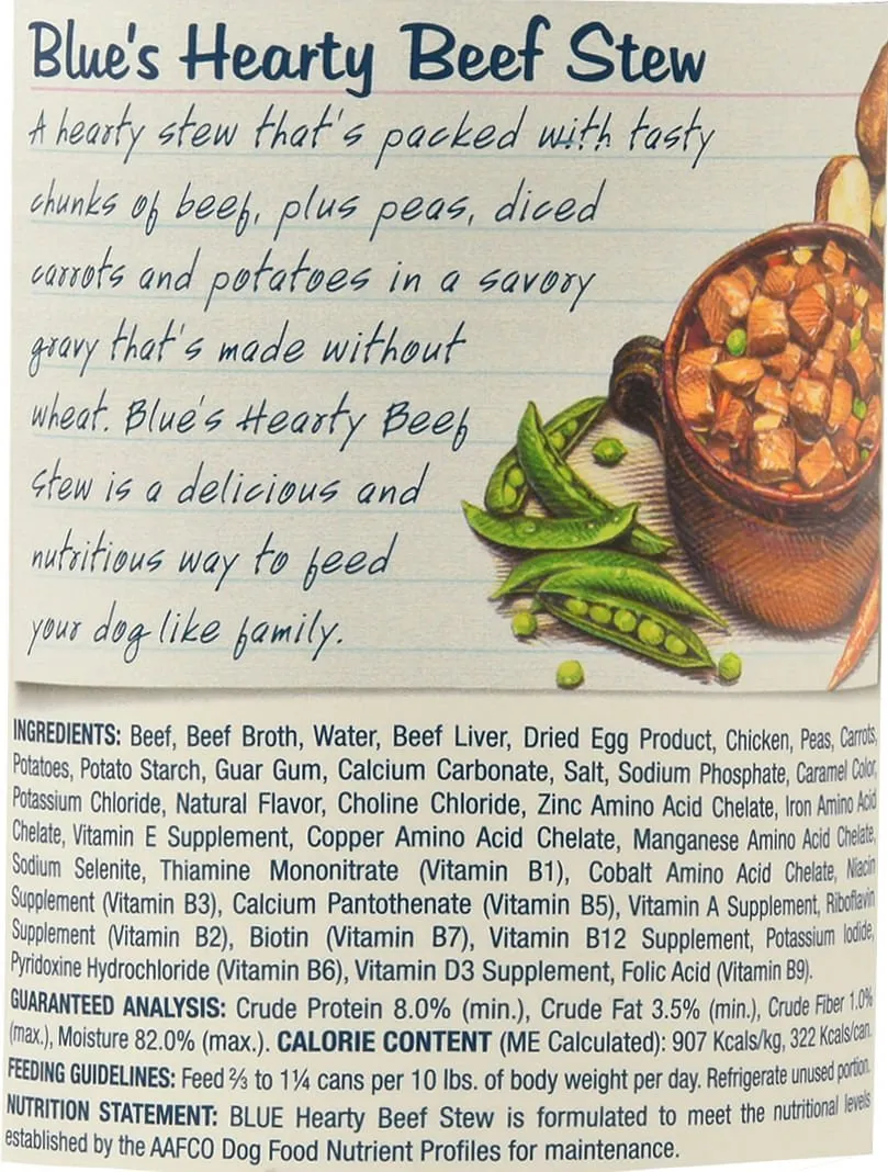 Blue Buffalo Blue's Stew Canned Dog Food, 12.5 oz