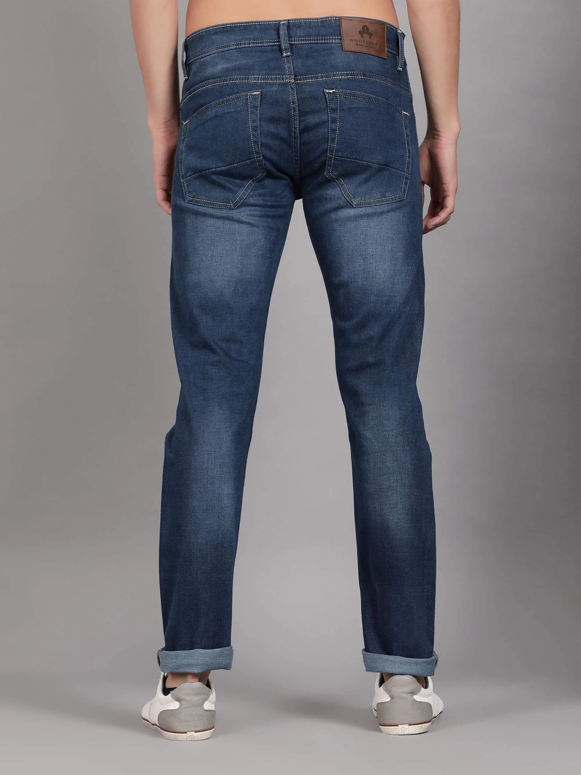 Blue Denim Clean Look Jeans For Men (GBDNM6005)