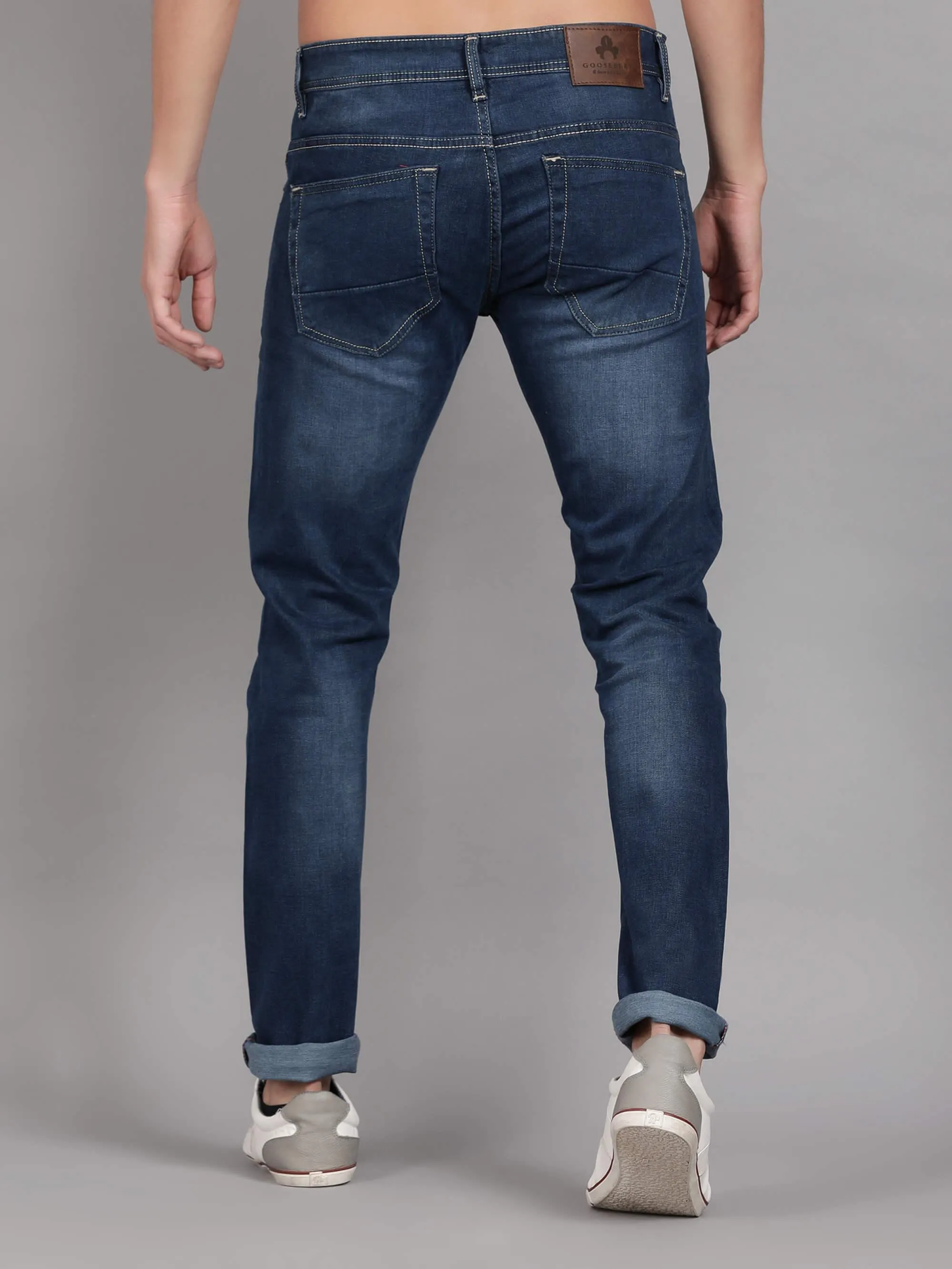 Blue Denim Clean Look Jeans For Men (GBDNM6005)
