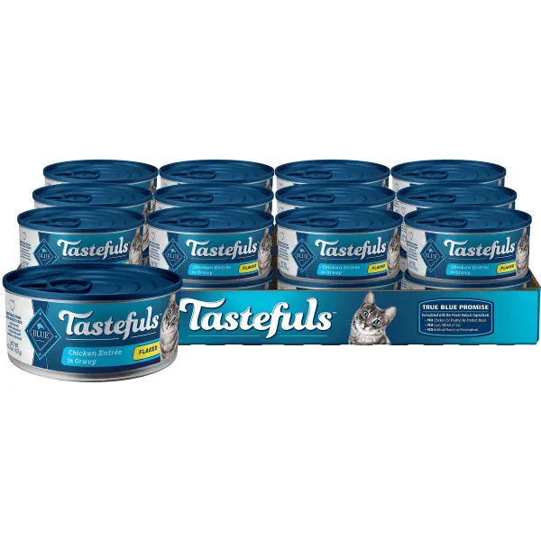 BLUE Tastefuls Flaked Chicken Entree in Gravy Canned Cat Food