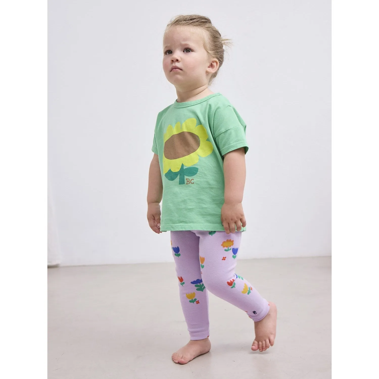 Bobo Choses Lavender Garden Party All Over Leggings