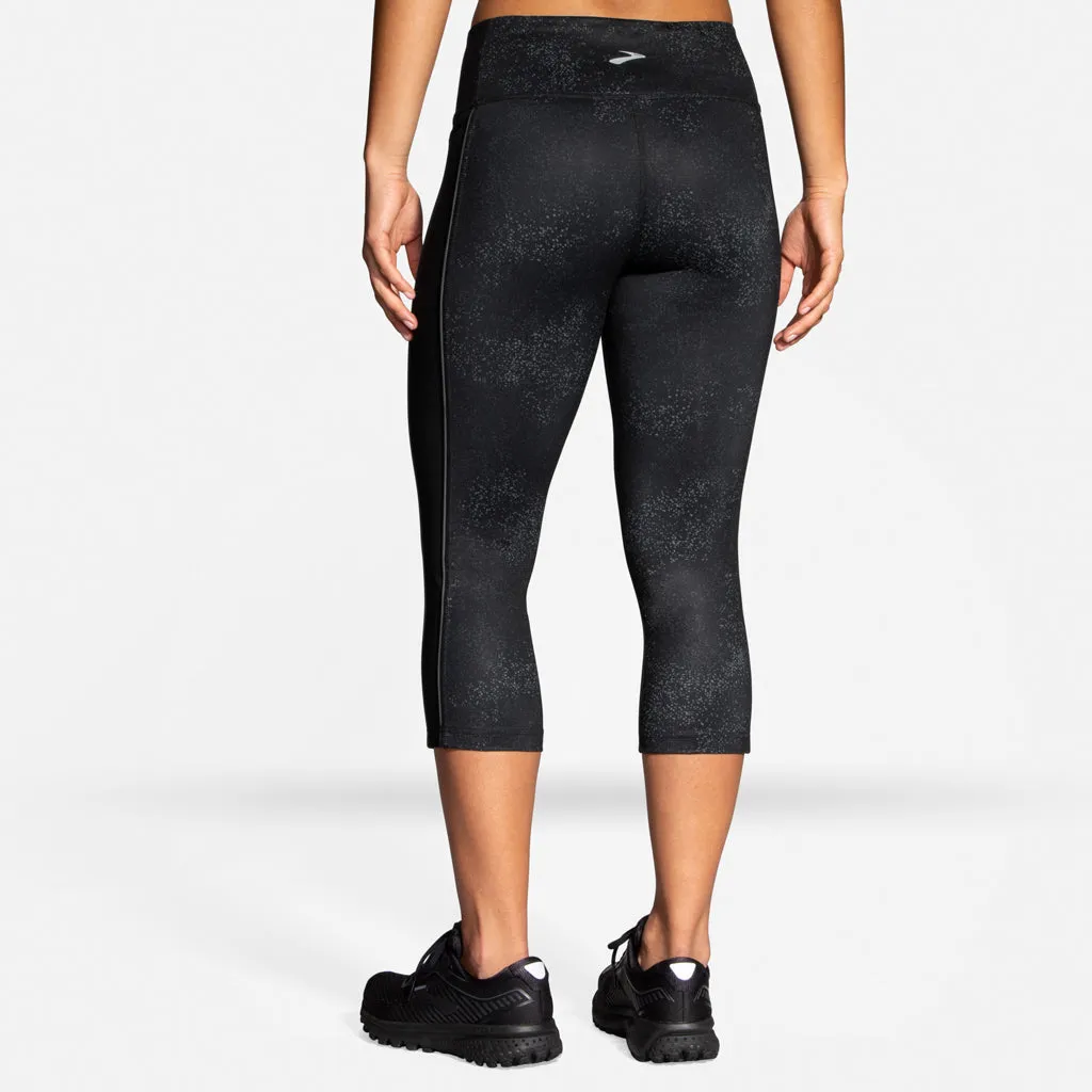 Brooks Greenlight Capri Women's Black Speck Black Asphalt
