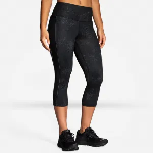 Brooks Greenlight Capri Women's Black Speck Black Asphalt