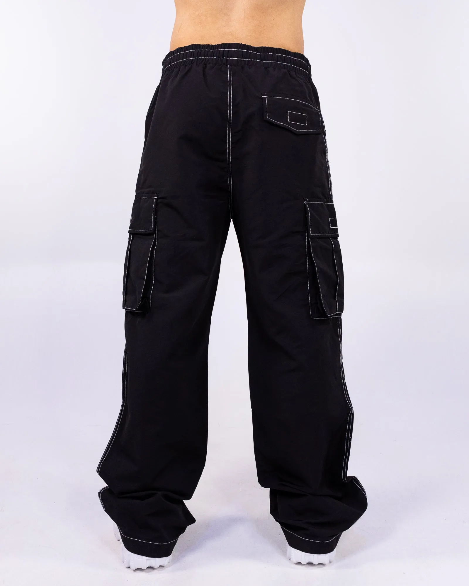 Campus Black Unisex Cargo Pants