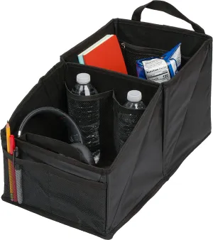 Car Seat Organizer with Cup Holders for Front, Back, Passenger Seats, Truck and Van, Custom For Cars, 9 Auto Storage Compartments for Travel Organization of Trunk, Seats, Mobile Office