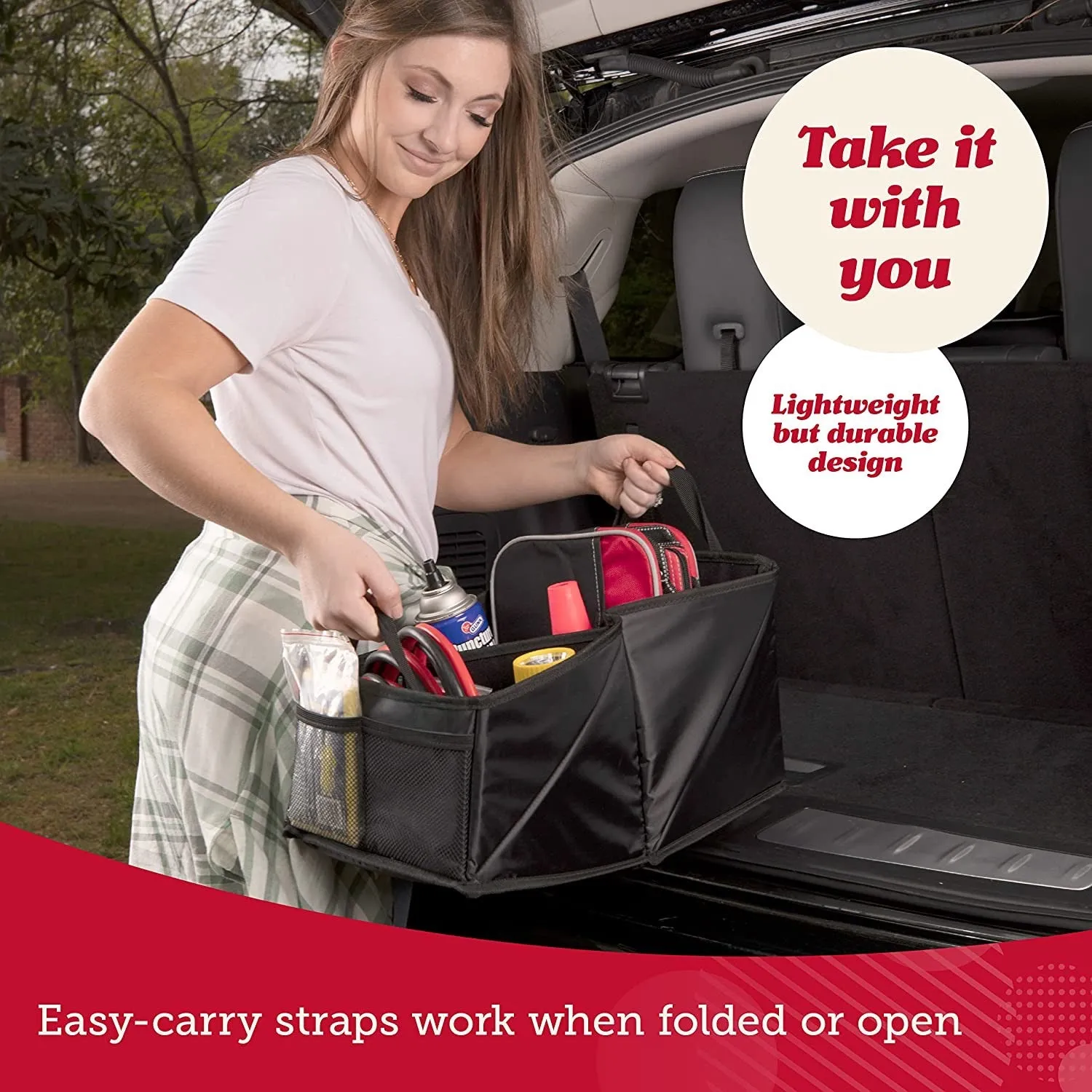 Car Seat Organizer with Cup Holders for Front, Back, Passenger Seats, Truck and Van, Custom For Cars, 9 Auto Storage Compartments for Travel Organization of Trunk, Seats, Mobile Office