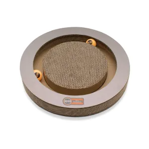 Cardboard Cat Scratching Toy - Kitty Tippy Round Cardboard Toy - K&H Pet Products