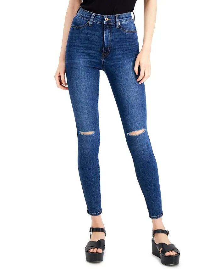 Celebrity Pink Juniors' Curvy High-Rise Skinny Jeans - Size 1 W/25