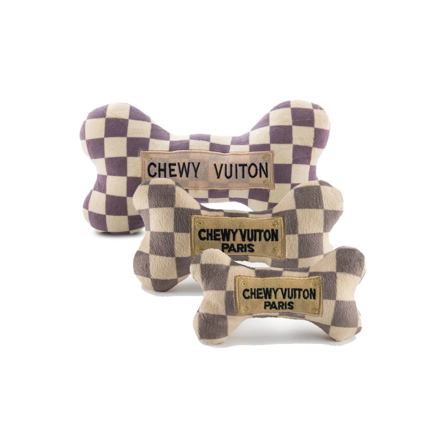 Checker Chewy Vuitton Bones - Small
