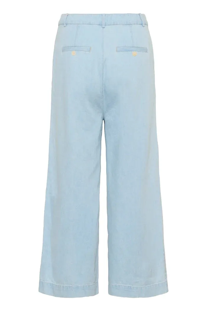 CORALIESPW PANTS "WHITEISH BLUE DENIM"