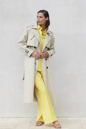 COTTON BLEND WIDE-LEG TROUSER BEVERLY