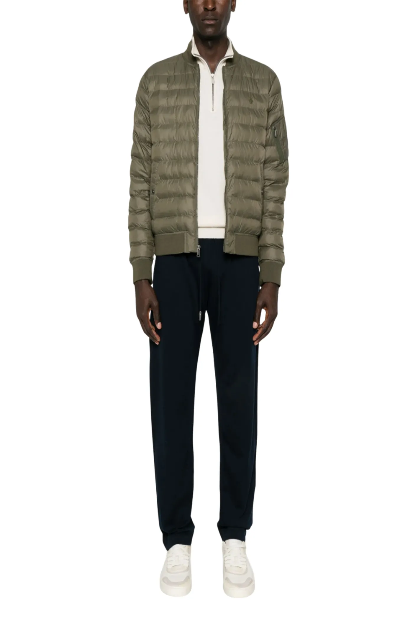 Cotton tapered track pants