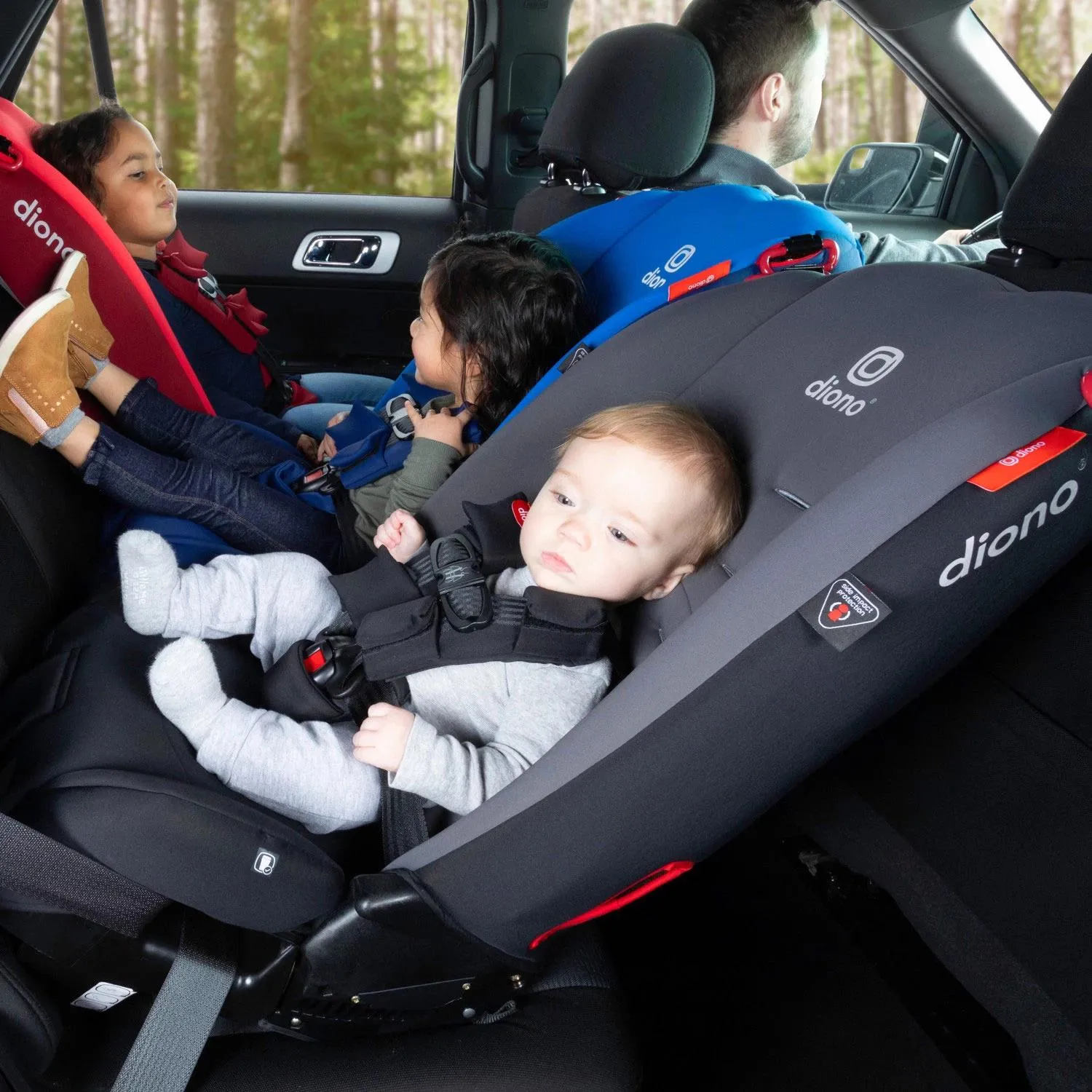 Diono Radian 3R 3-Across Car Seat, Choose Color