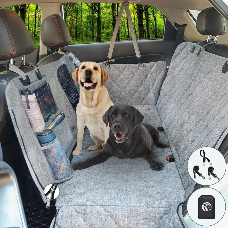 Dog Hammock Pet Dog Car Seat Cover With Mesh Window For Car SUV