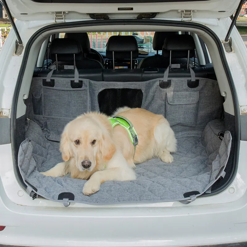 Dog Hammock Pet Dog Car Seat Cover With Mesh Window For Car SUV