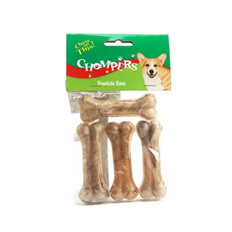 Durable Dog Chew Toys Cowhide Bones Dental Sticks Puppy Treats Supplies Cleaning Teeth Healthy Snacks for Small Medium Large Dog