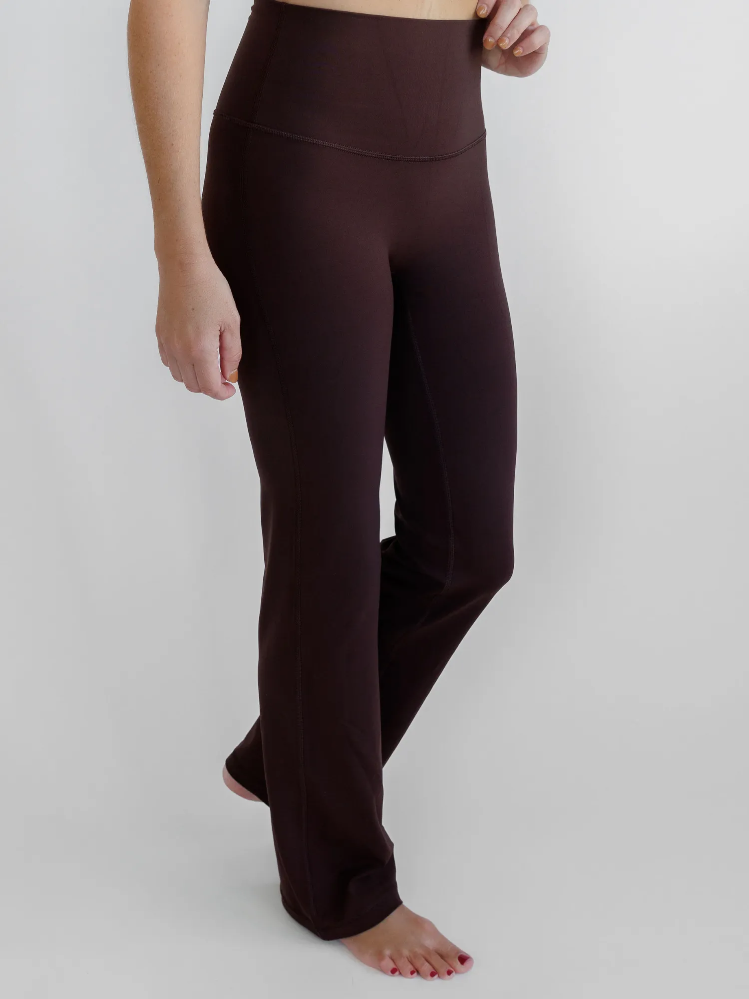 Espresso Brown "Khloe" Super High Rise Bootcut Leggings