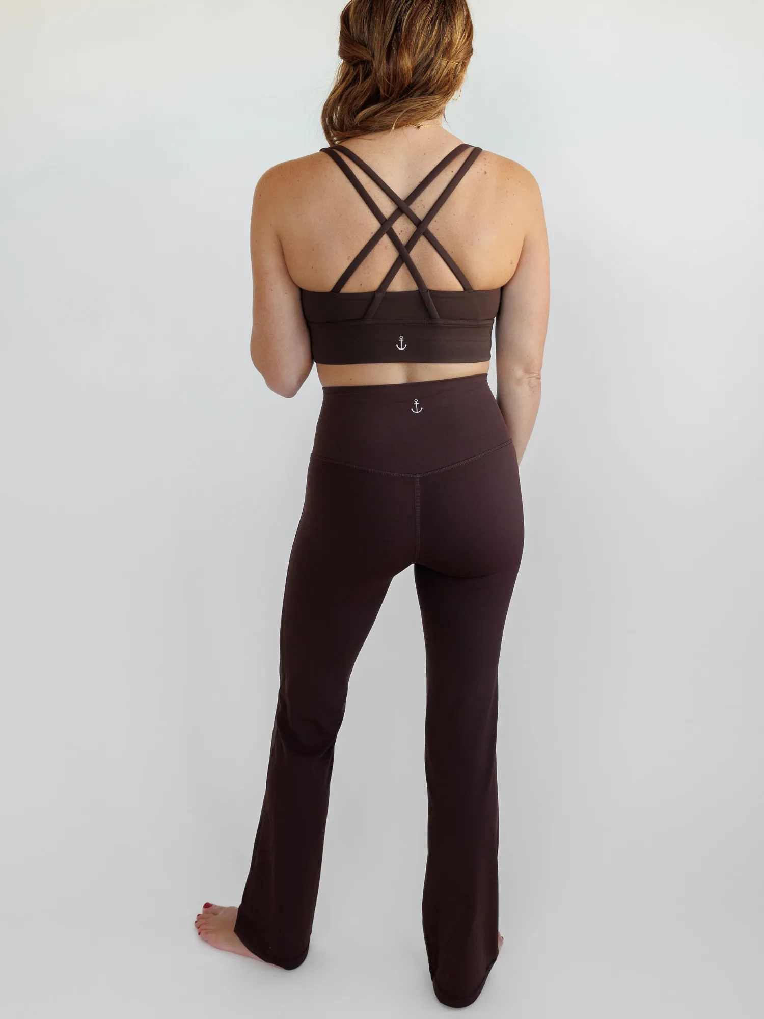 Espresso Brown "Khloe" Super High Rise Bootcut Leggings