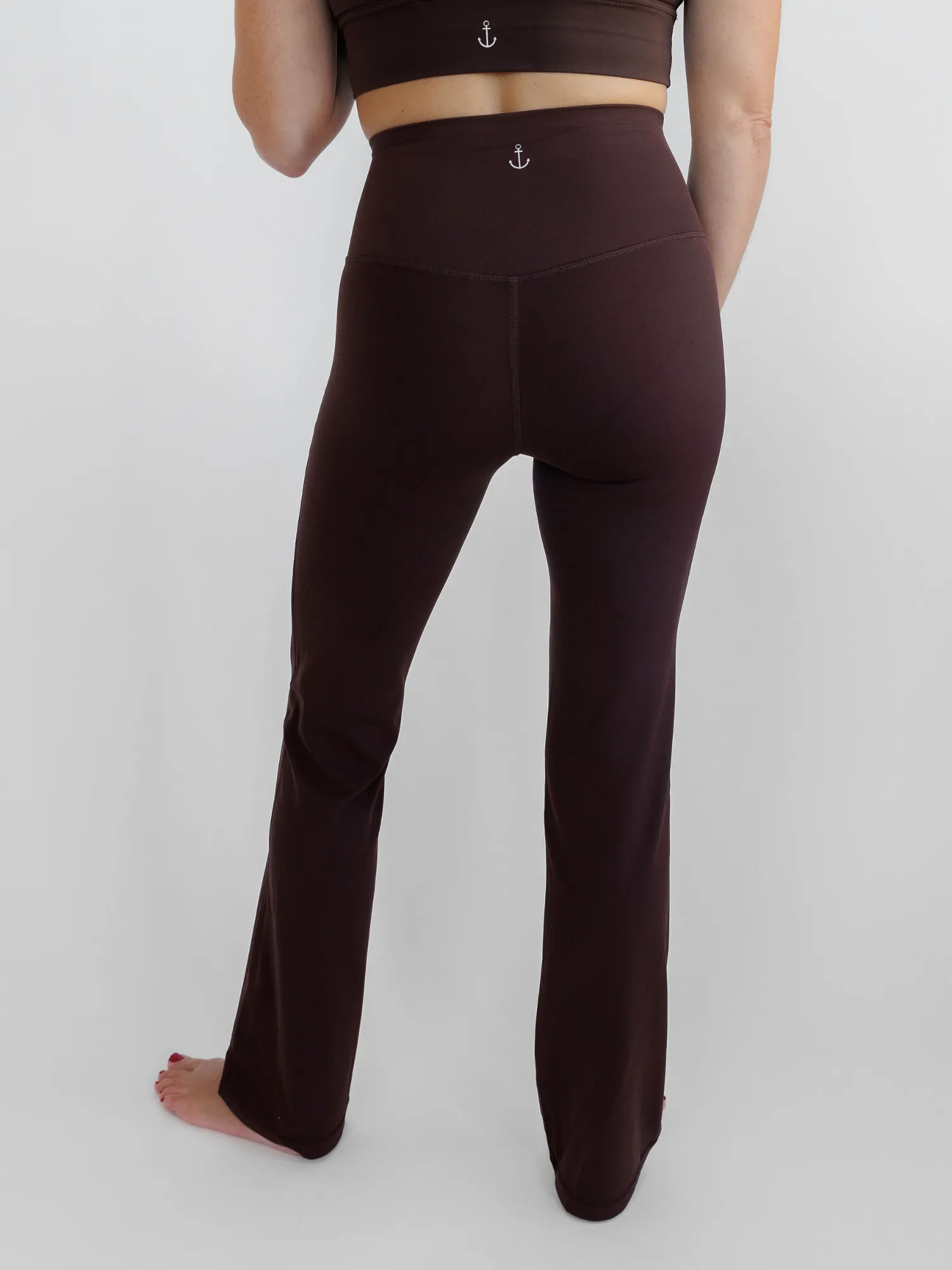 Espresso Brown "Khloe" Super High Rise Bootcut Leggings