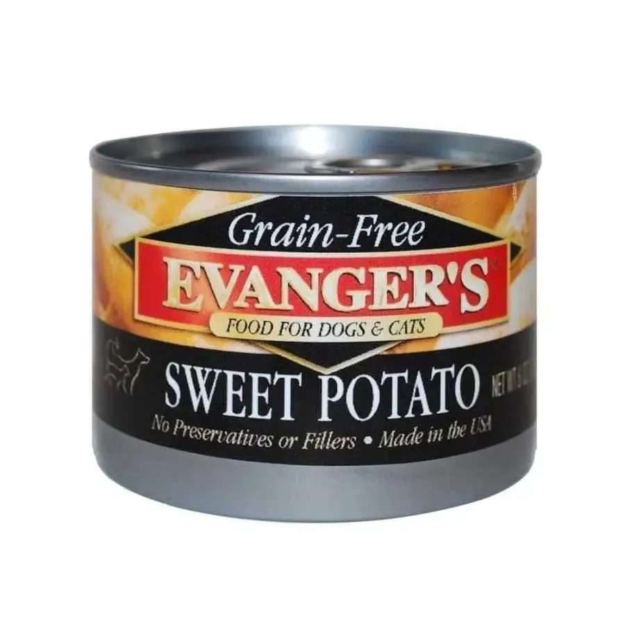 Evanger's Grain-Free Sweet Potato Canned Dog & Cat Food 24ea/6 oz,