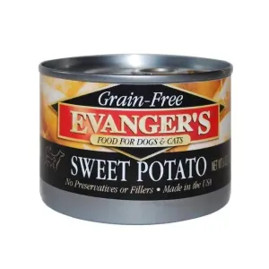 Evanger's Grain-Free Sweet Potato Canned Dog & Cat Food 24ea/6 oz,