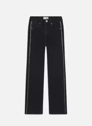 FRAME Le Sleek Straight Studded Jean