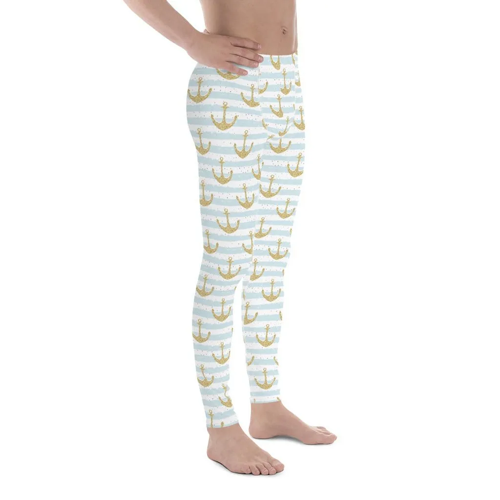 Glittery Anchor Men's Leggings