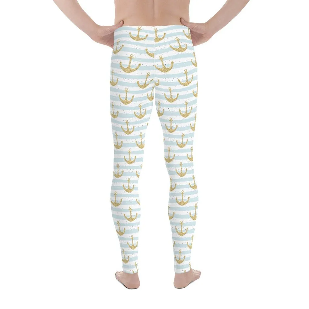 Glittery Anchor Men's Leggings