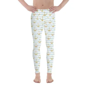 Glittery Anchor Men's Leggings