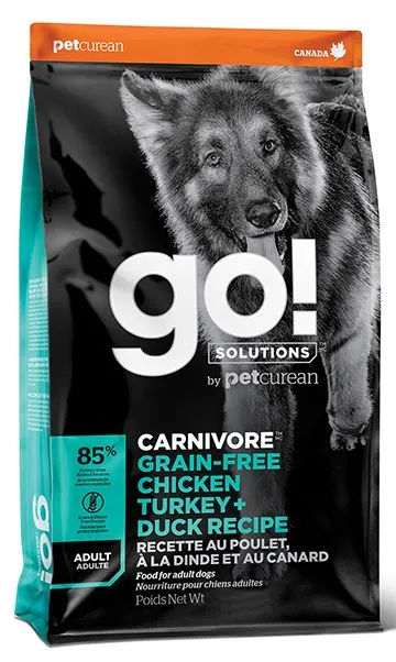 Go! Carnivore Grain Free Chicken Turkey Duck Adult Dog