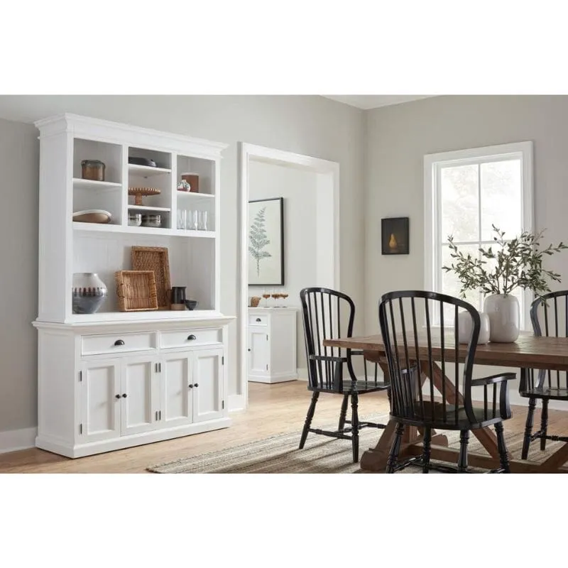 Halifax Large White Buffet Hutch Unit